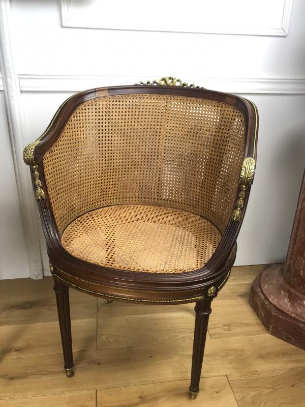 Pair of mahogany chairs