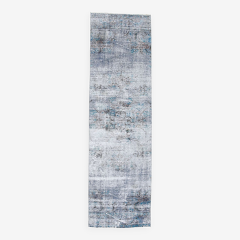 2x8 Vintage Pale Blue Runner Rug, 72x252Cm