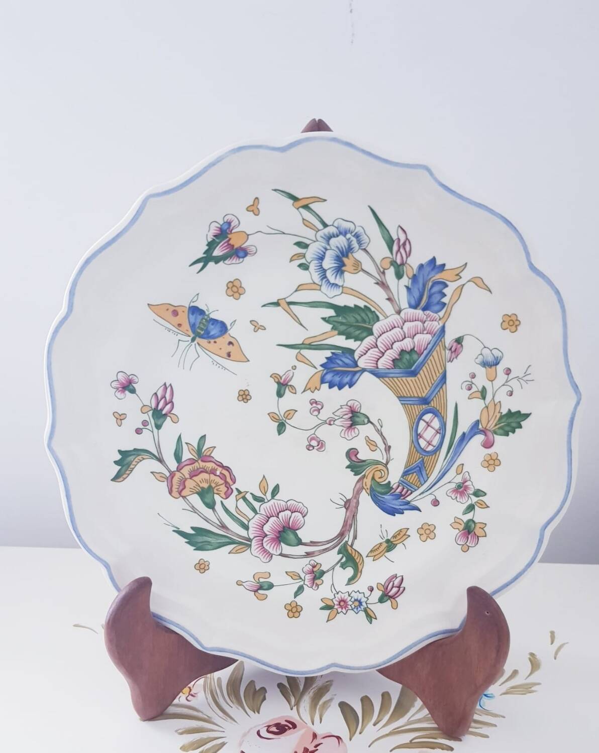 Lot de 7 assiettes Gien - modèle Corne d'abondance