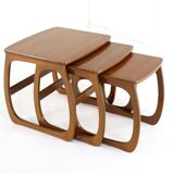 Set of 3 nesting tables nest of tables Nathan 'Hyde' vintage