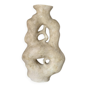 Vase en grès engobé