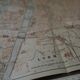 Ancien plan de Lyon - France - 1906 | Décoration murale vintage