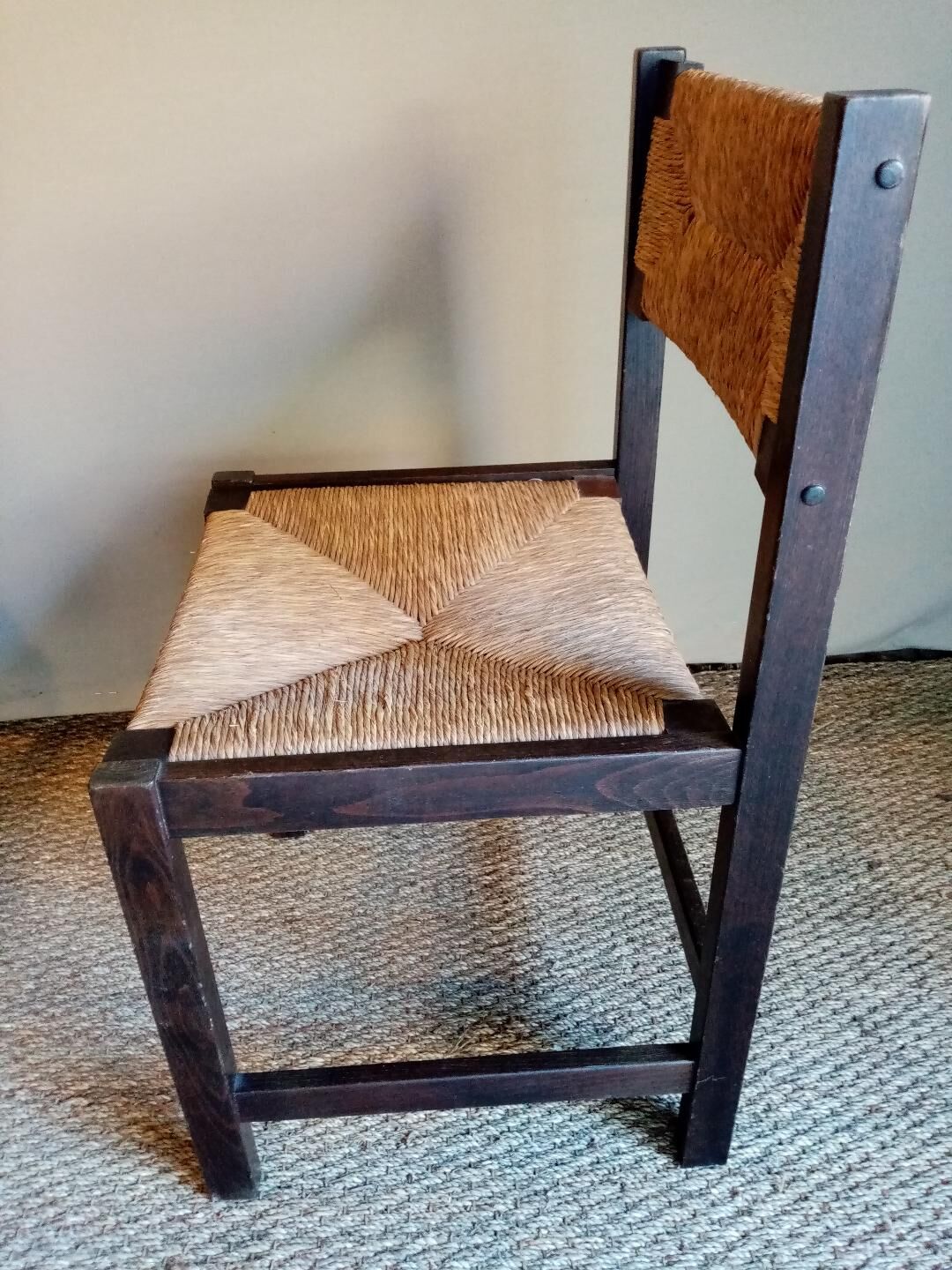 Six mulched dining chairs