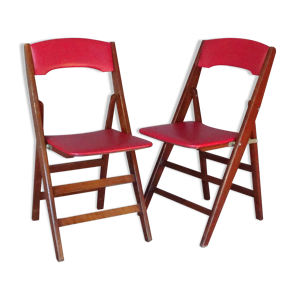 2 chaises pliantes, de