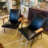 Pair of “Robert” armchairs by Pierre Guariche for Meurop 1962