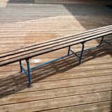 Vintage school locker room bench