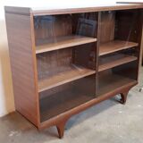 Old teak and glass showcase