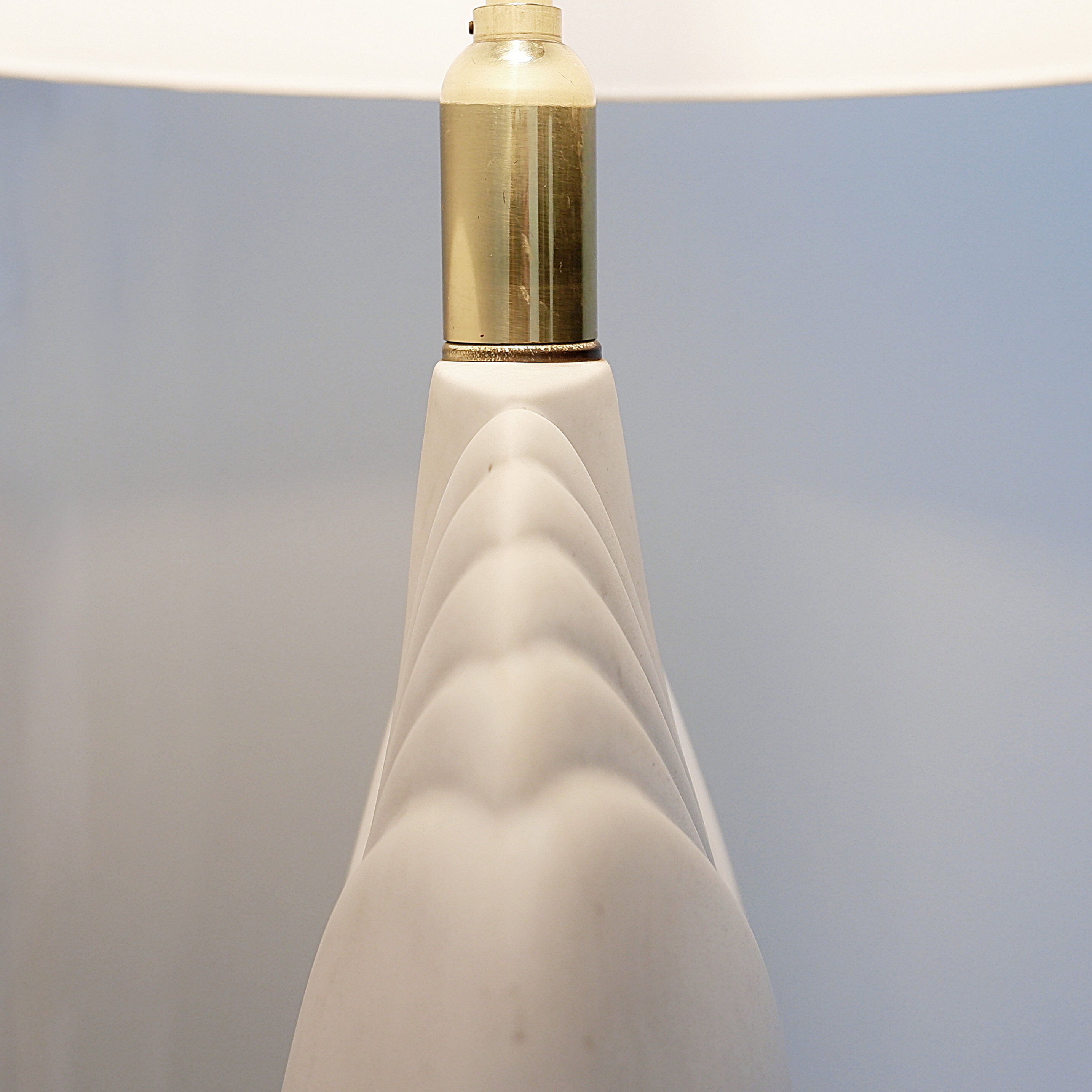 Large porcelain table lamp - 1980s