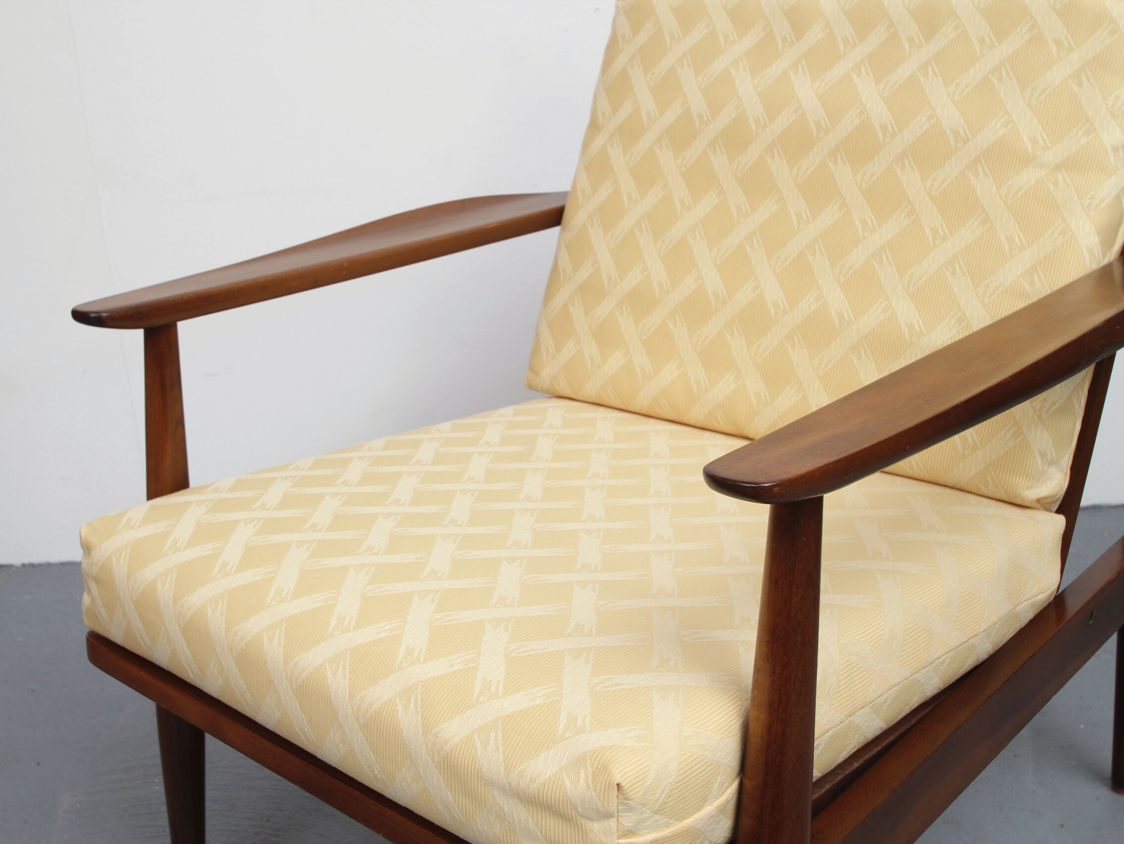 1960s armchair in yellow