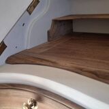 Rococo white foam wood secretary