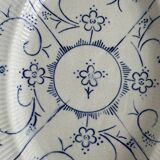 Vintage blue and white ceramic oval dish