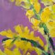 Peinture sur toile bouquet de genêts