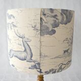 Blue toile de Jouy lampshade