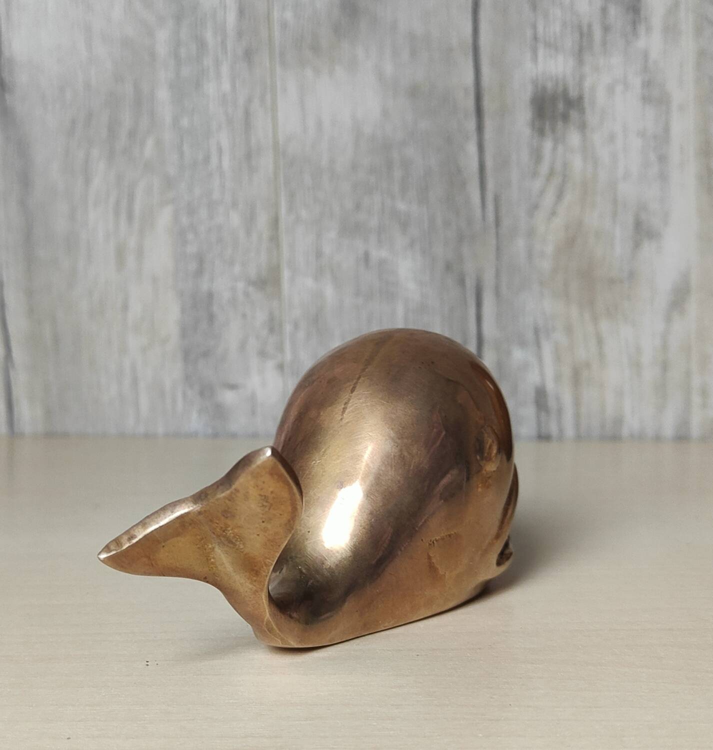 Brass whale ashtray