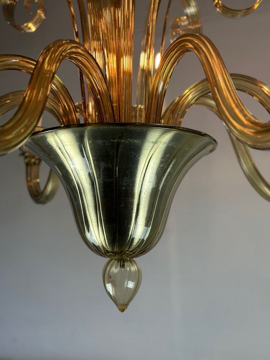 Venetian chandelier in Murano glass circa 1940