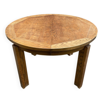 Round wooden table