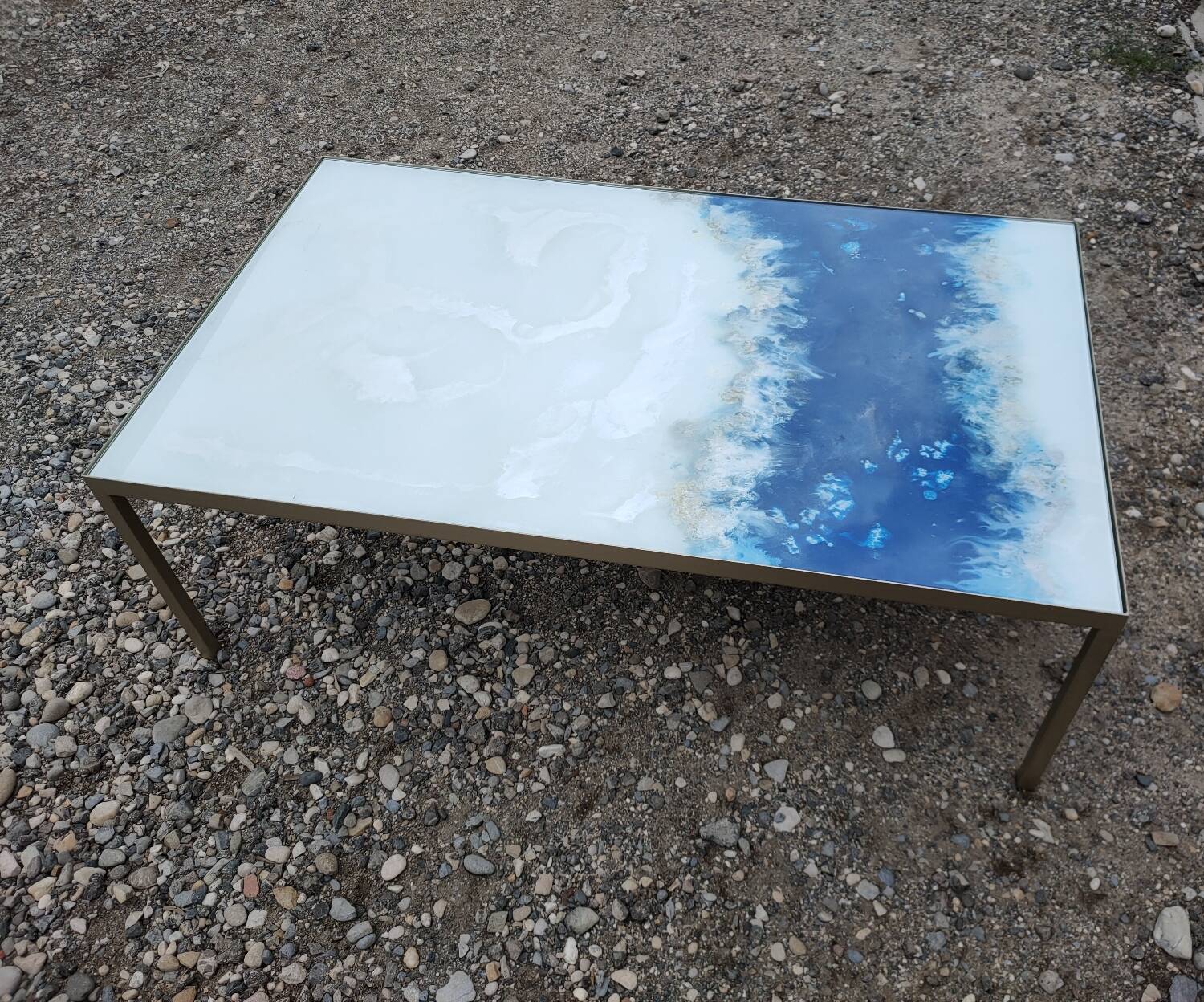 Organic glass coffee tables