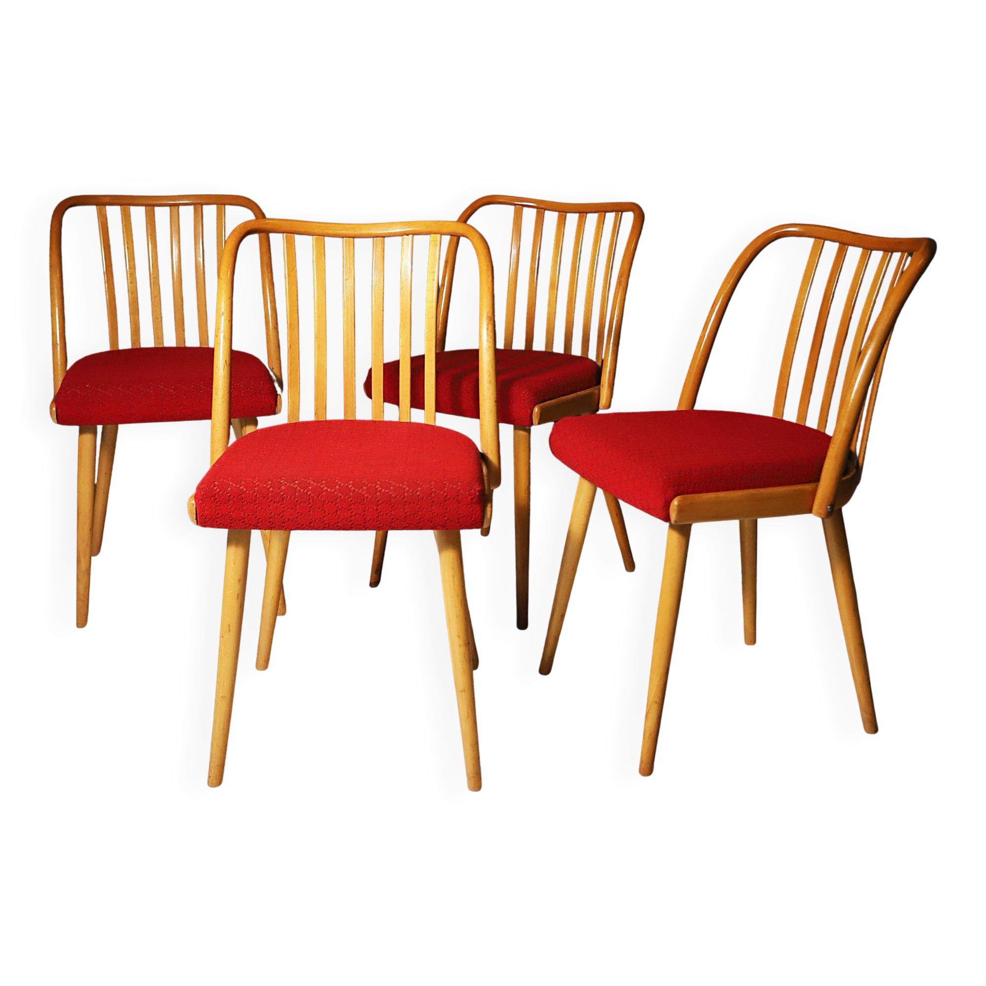 Mid century Dining Chairs by Antonín Šuman, 1960s, Set of 4