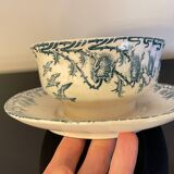 Longwy Ironstone Gravy Boat with Lid, Richelieu Model