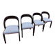 BAUMANN Suite de 4 chaises Gondole vintage 1970
