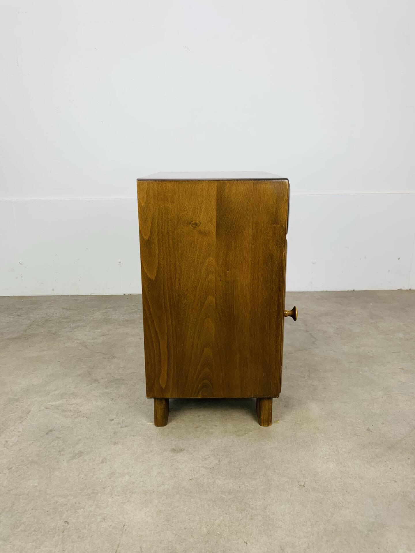 Art Deco bedside table in wood, 1940s/50s