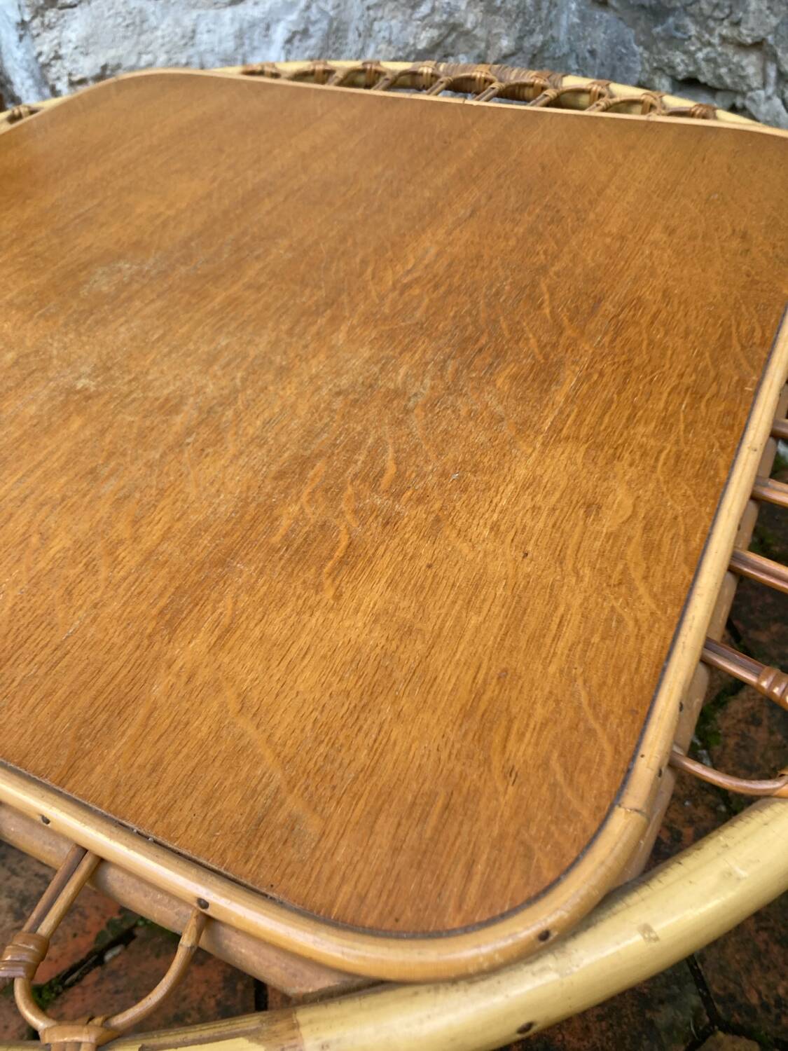 Vintage rattan lounge