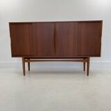 Sideboard in Teak with Sliding Doors, 1965