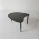 side table black glass free form 1950s 1970s Guariche