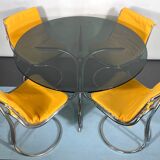 Vintage Space Age dinner table and four chairs
