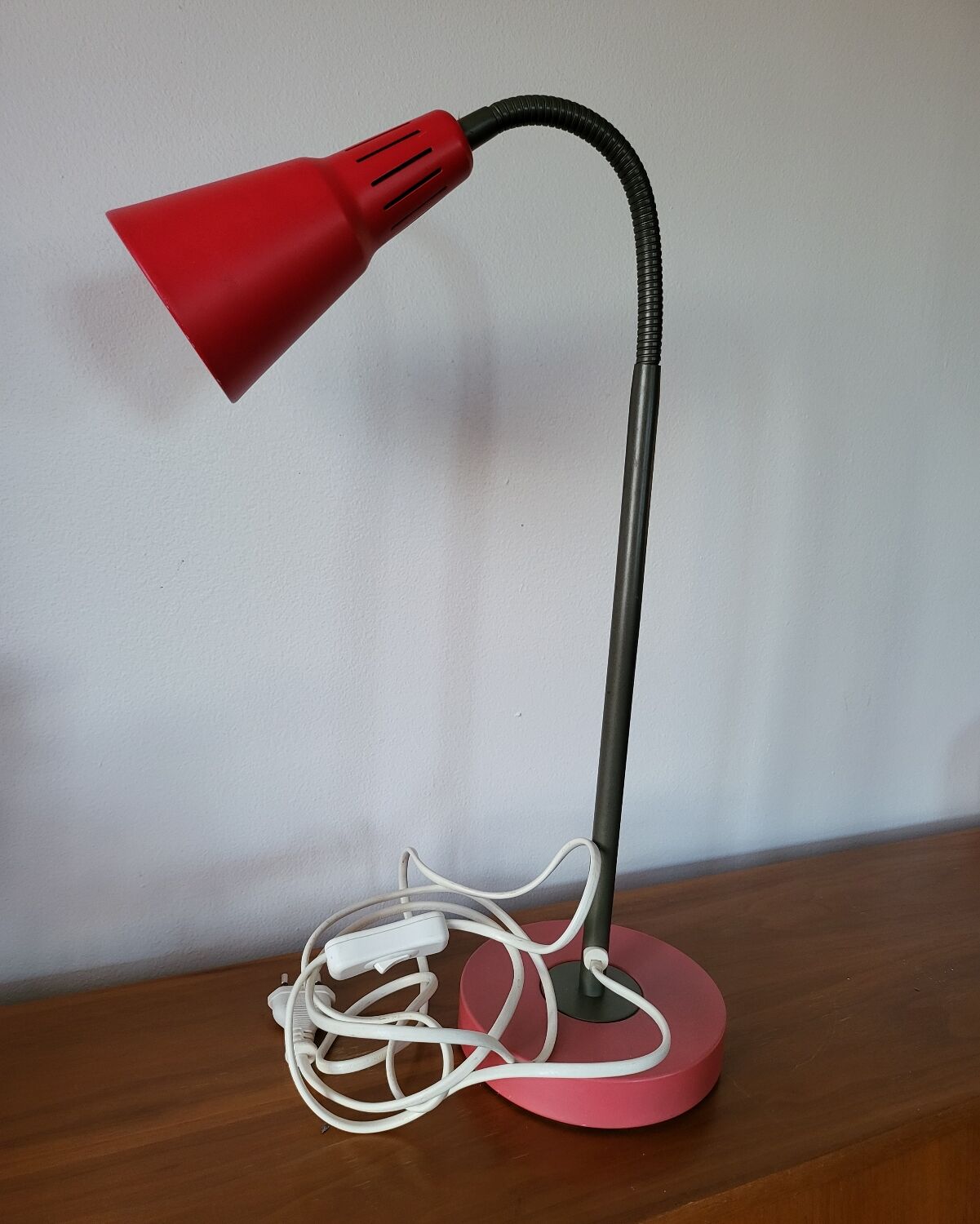 Red IKEA Desk Lamp by Marianne Hagberg Kvart