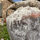 Ancient terracotta pottery jar from the 19th century.