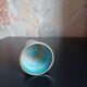 Bronze glass in partitioned enamels