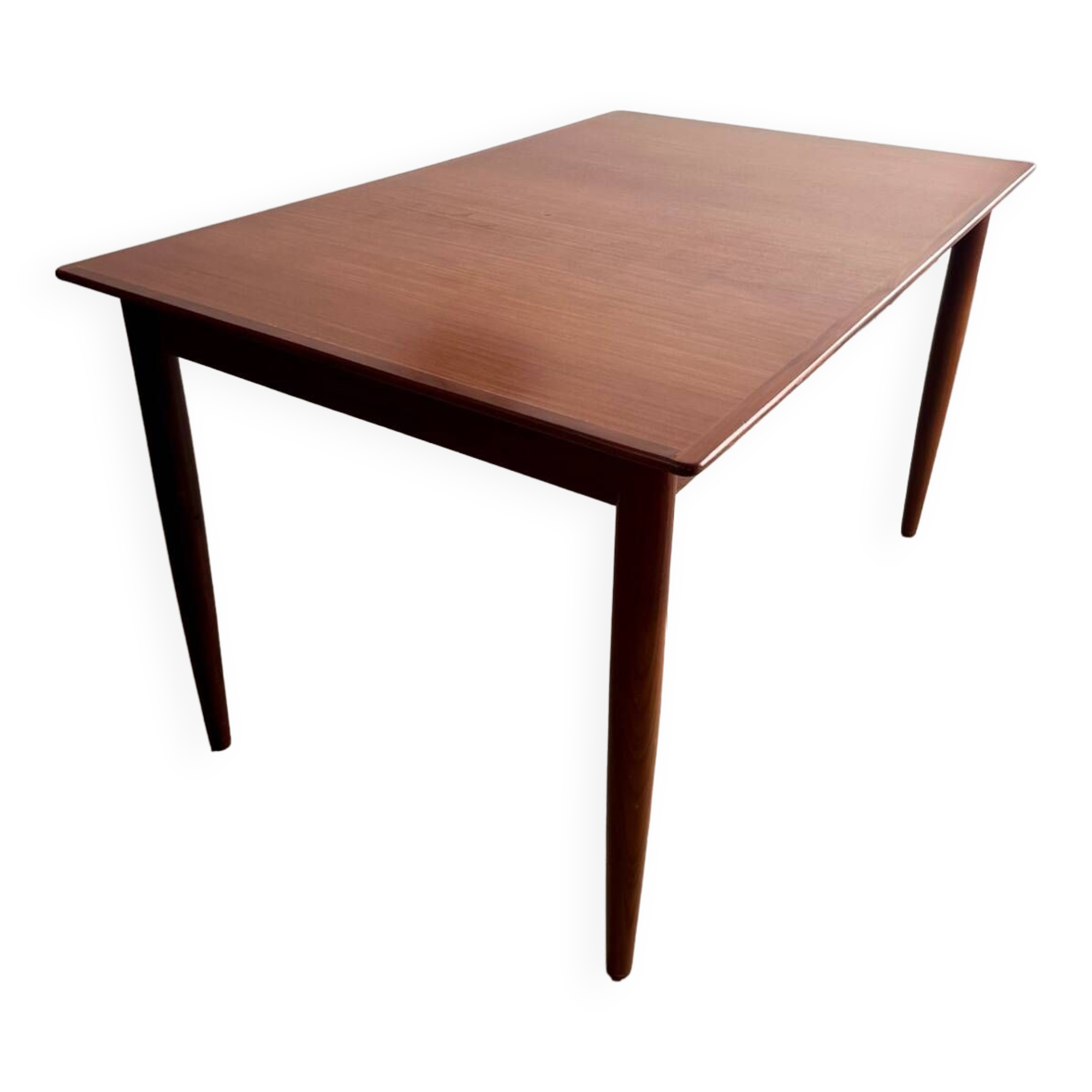 Old Scandinavian design rectangular teak table from the 60s vintage