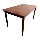 Old Scandinavian design rectangular teak table from the 60s vintage