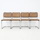 Ensemble de 4 chaises de salle à manger Style B32 de Marcel Breuer