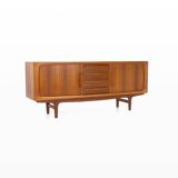 Tambour door sideboard by Johannes Andersen for C.F.C. Silkeborg, Denmark 1960s