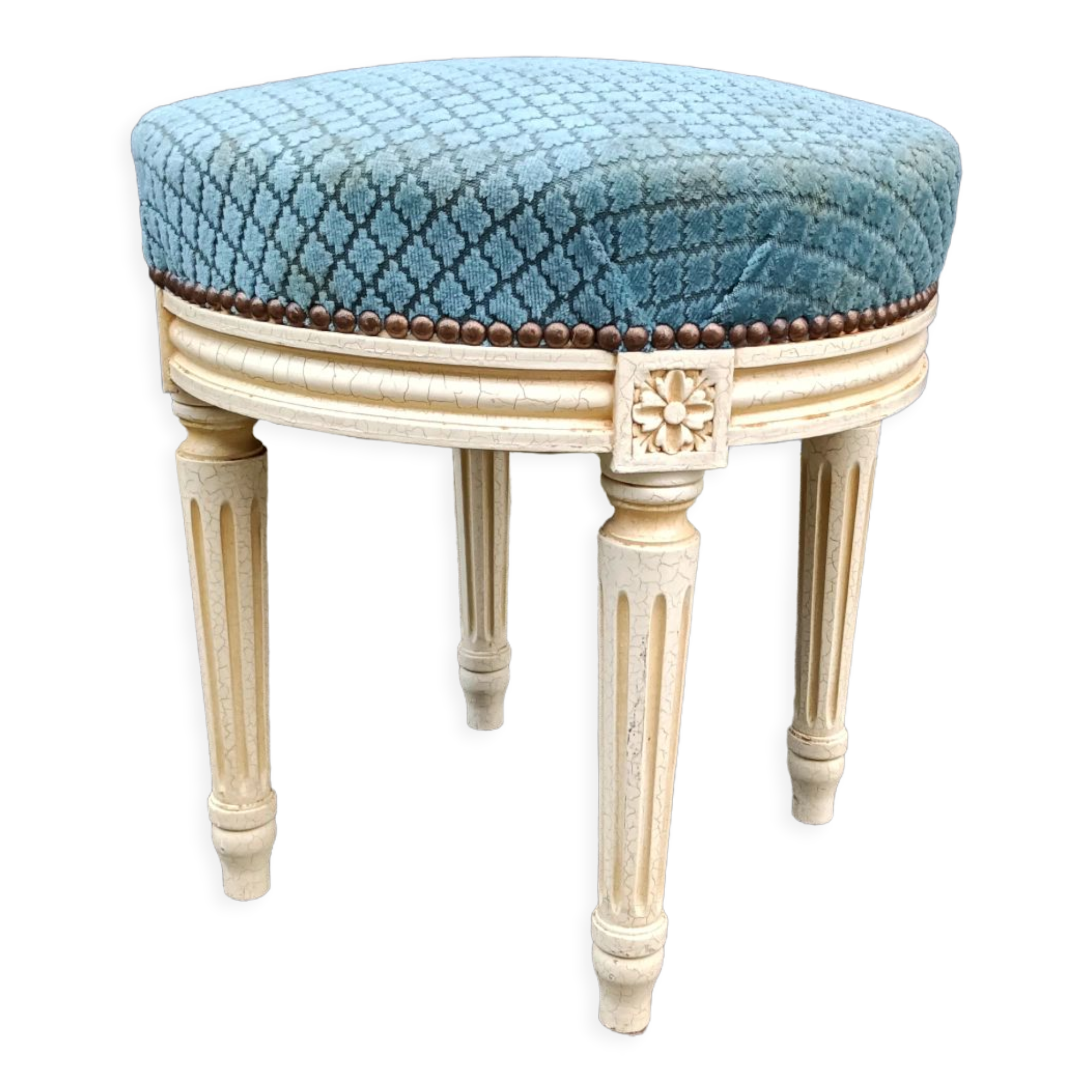 Stool footrest old style louis xvi