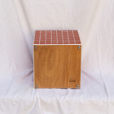 Cube terracotta side table 33 x 33 cm