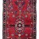 Traditional Red Persian Runner Rug Handwoven Oriental Floral Runner Carpet- 110x300cm