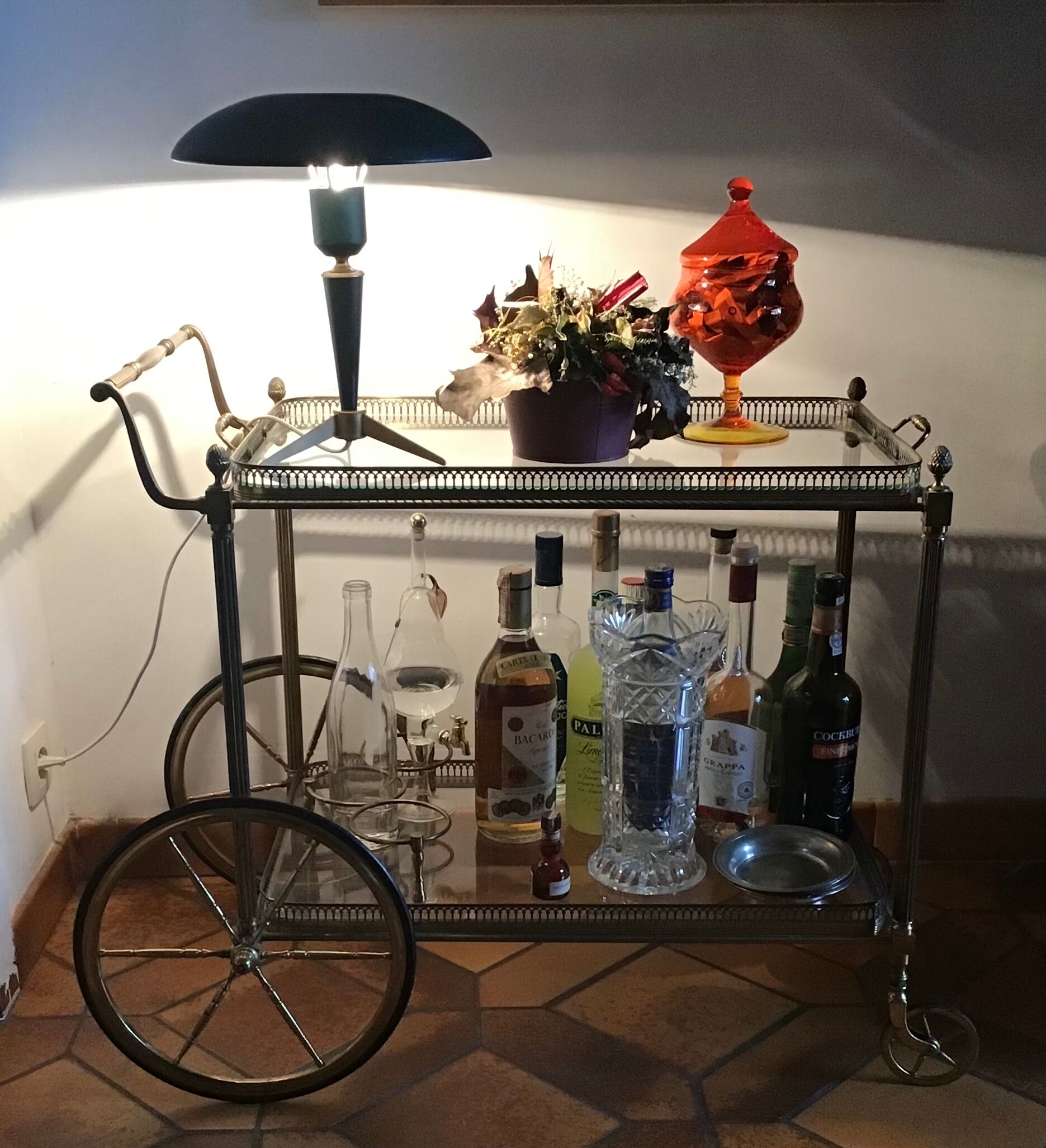 Tripod desk lamp design by Louis Kalff for Phillips 1960's "jewel" model