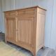 Renovated 2-door old wooden sideboard
