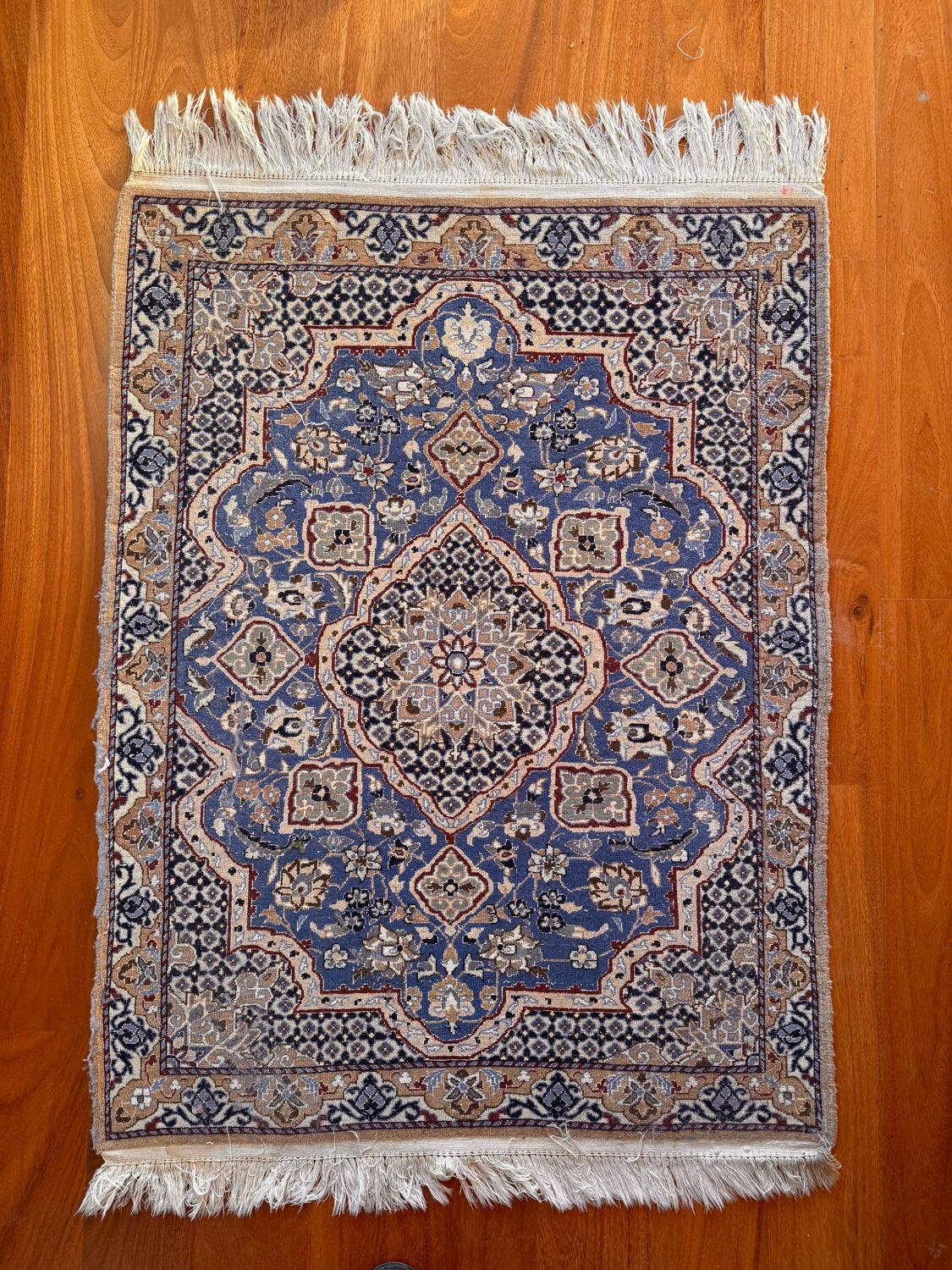 Nain Persian carpet made of wool and silk
