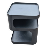 chevet contemporain / petit table métal acier noir Sandoval AMPM