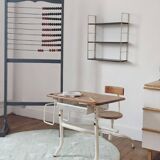 1960s black string wall shelf