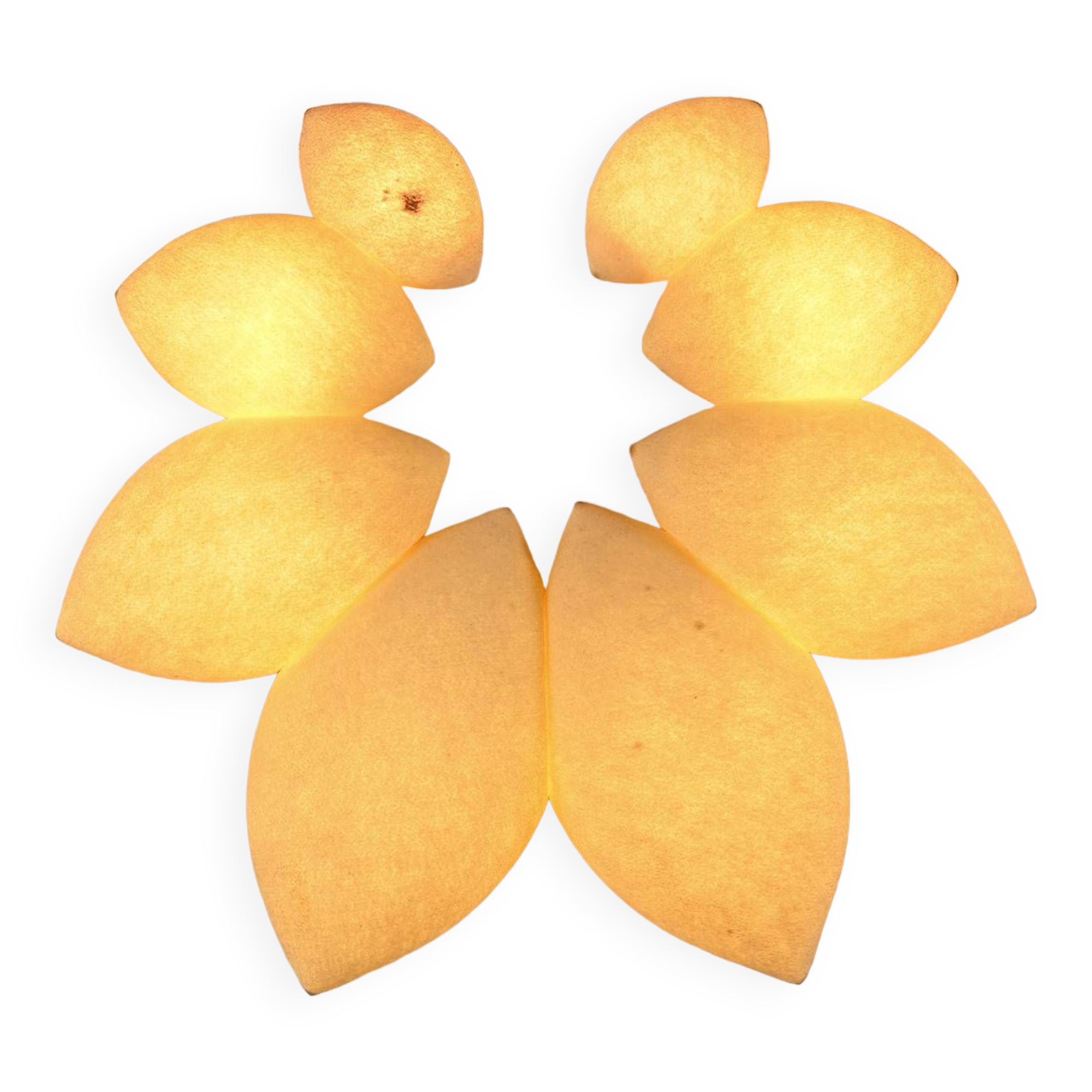 Large felt wall lamp, Denmark circa 1970