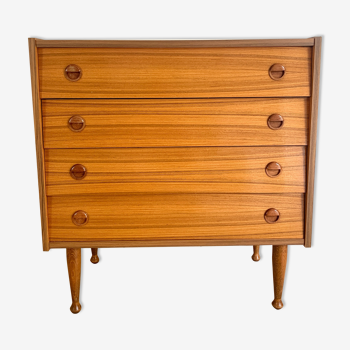 Teak chest of drawers 60s