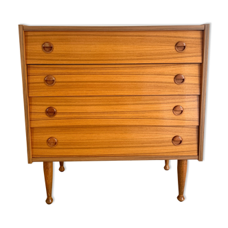 Teak chest of drawers 60s
