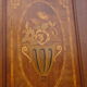 Louis XVI style wardrobe late nineteenth century, mahogany and marquetry