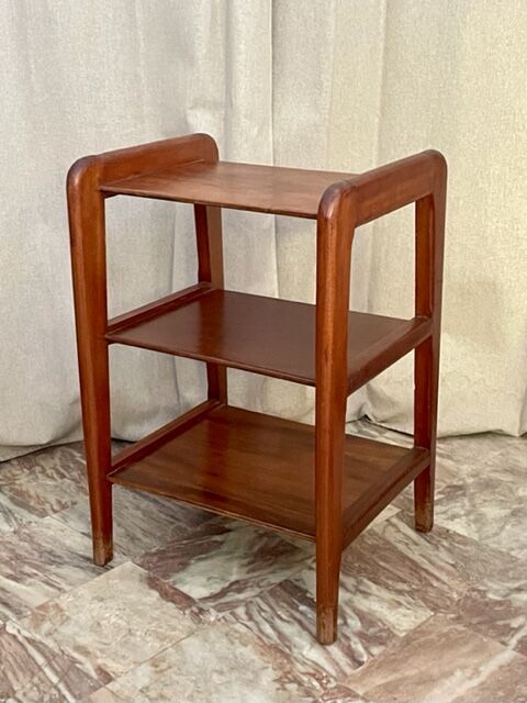 Teak sofa end table 1950 France