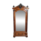 Armoire Parisienne a miroir style Louis XVI en paliisandre et loupe d'orme